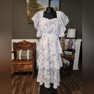 Floral Ruffle Maxi Dress